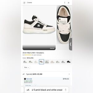 Amiri Men's MA-1 Sneakers